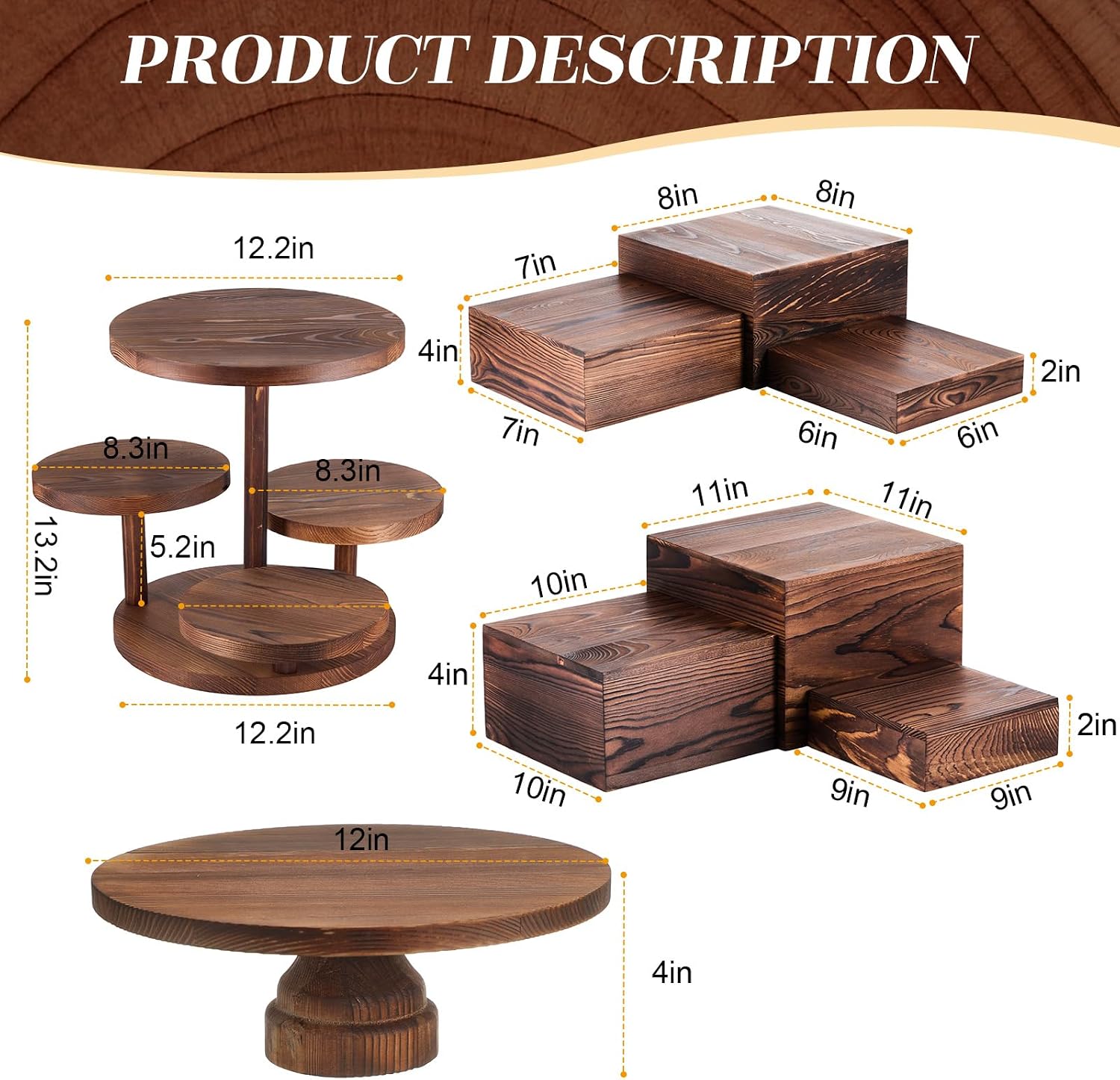 4-stöckiger runder Cupcake-Stä – Cupcake Stand Tier Bewertung und Preis