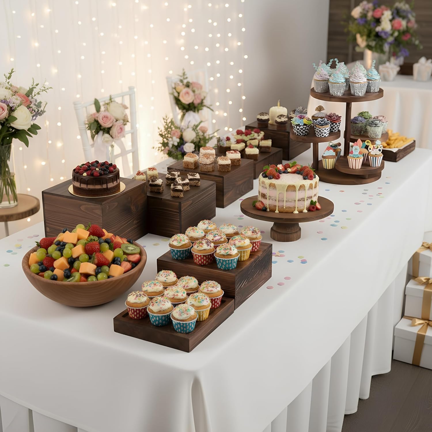 4-stöckiger runder Cupcake-Stä – Cupcake Stand Tier Bewertung und Preis