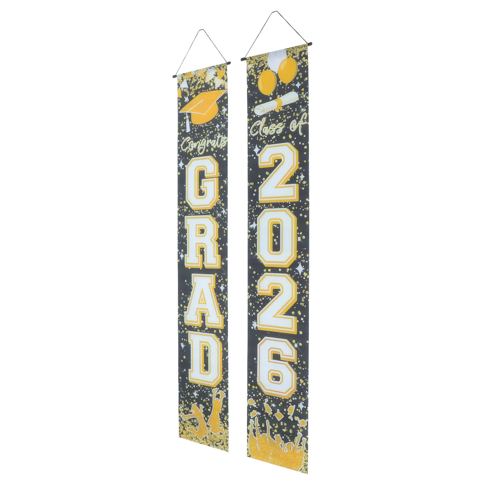 1 Paar Abschluss-Türbanner 202 – Party Banner Gold Bewertung und Preis