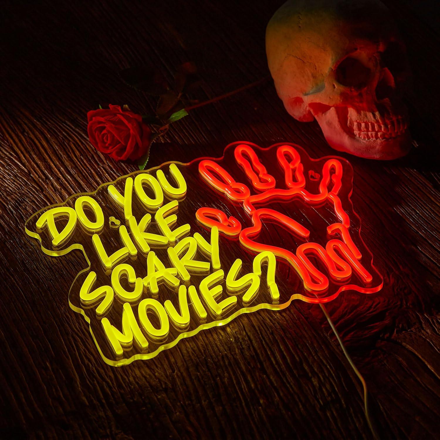 Neon-Schild 'Magst Du Gruselfi – Neon Sign Party Bewertung und Preis