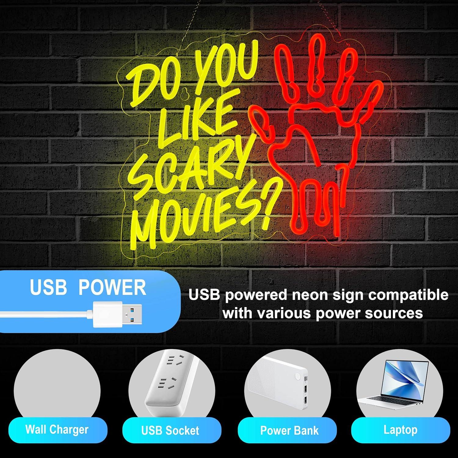 Neon-Schild 'Magst Du Gruselfi – Neon Sign Party Bewertung und Preis