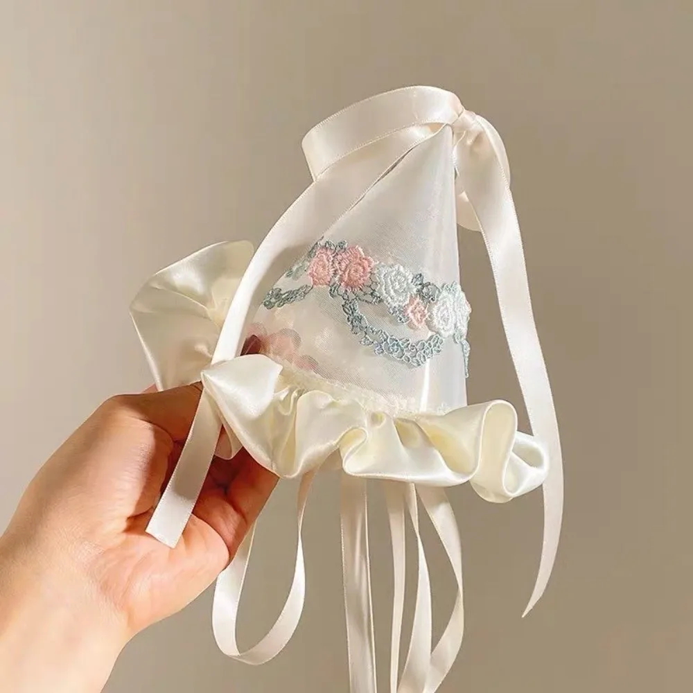 Niedliche bestickte Mesh-Gebur – Party Hat Cone Bewertung und Preis