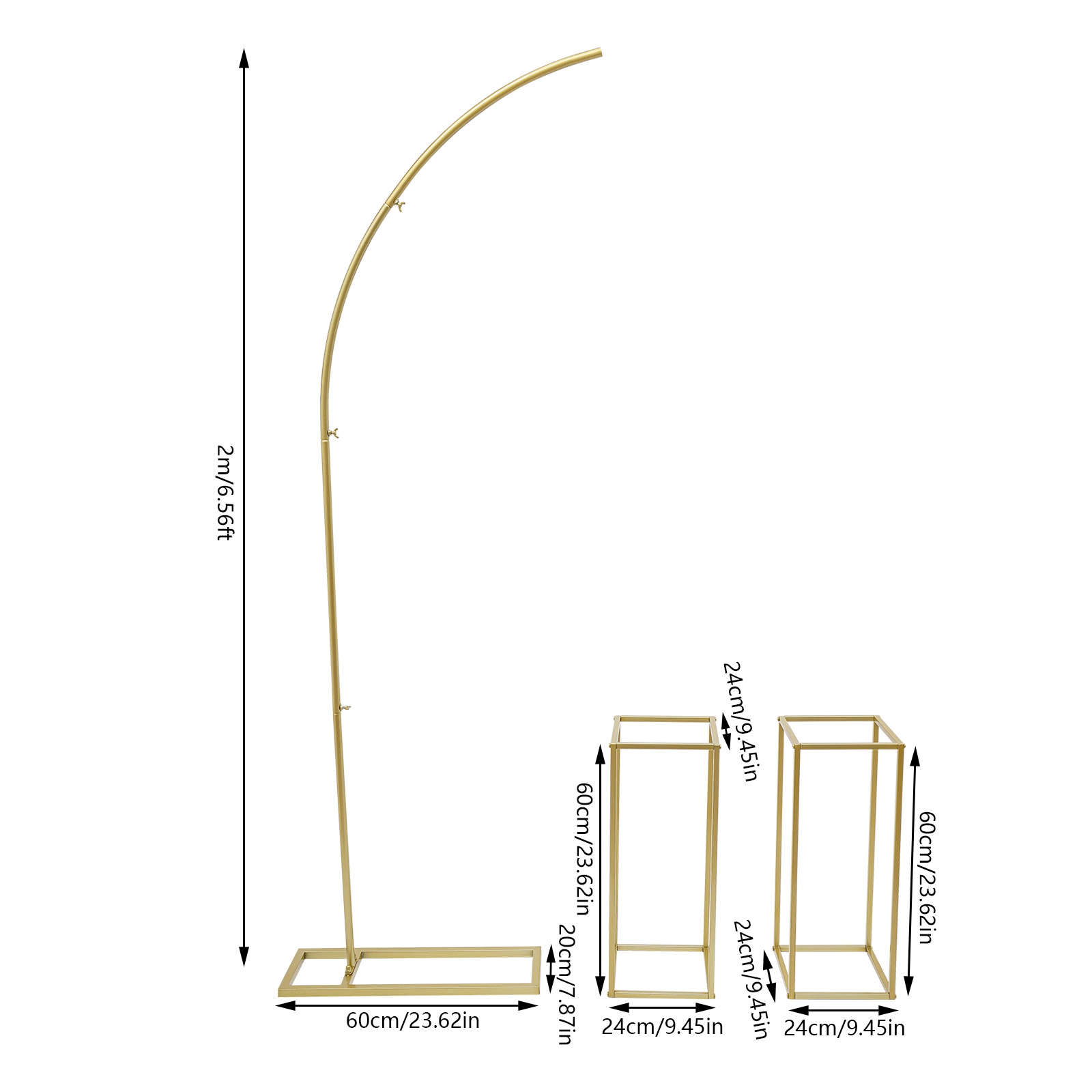Goldener Metall-Blumenrahmen H – Photo Booth Frame Bewertung und Preis